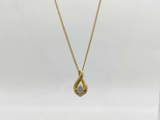 Vendome Aoyama D0.13ct K18 2.7g Necklace