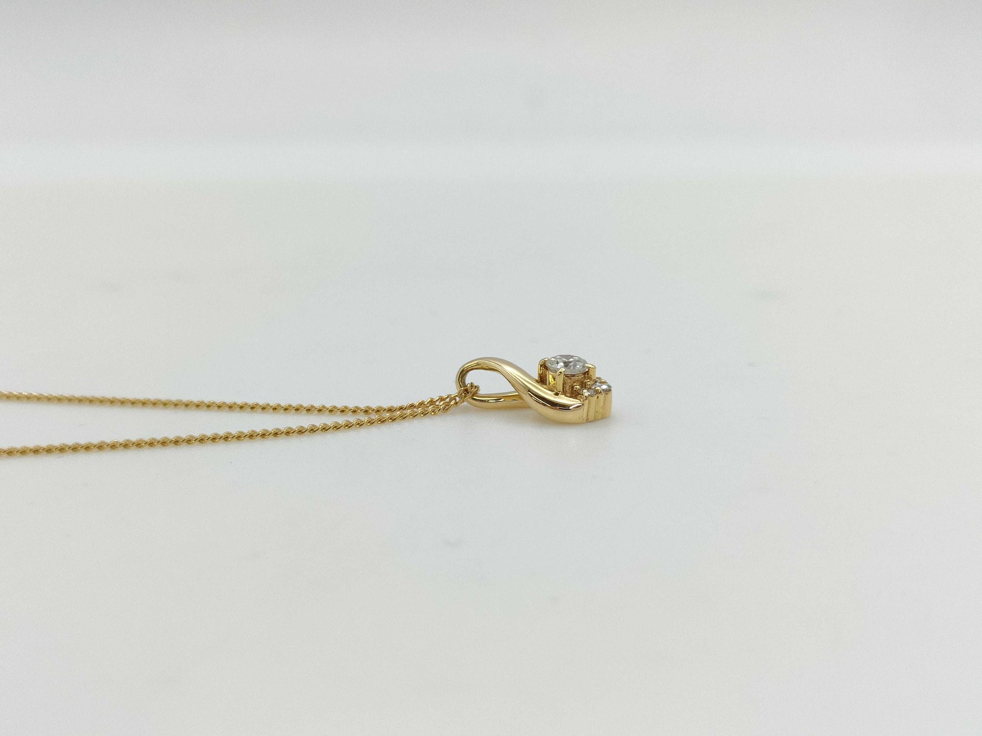 Vendome Aoyama D0.13ct K18 2.7g Necklace