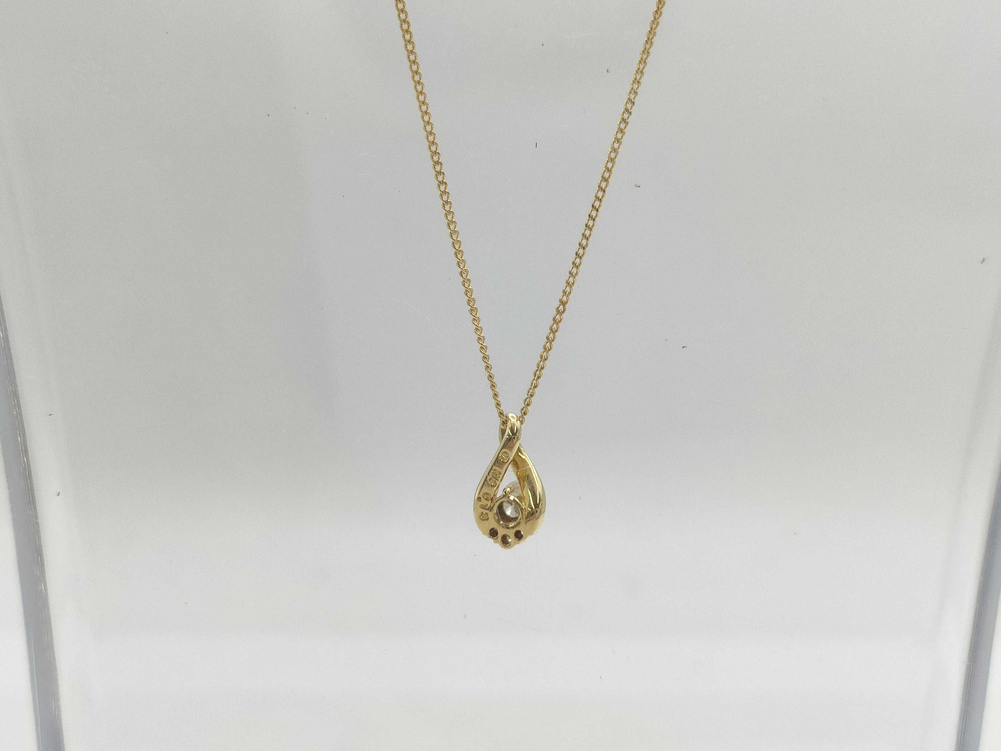 Vendome Aoyama D0.13ct K18 2.7g Necklace