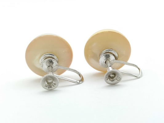 TASAKI Mabe Pearl Diameter Approx. 14.0mm K14WG 5.6g Earrings