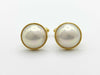TASAKI Mabe Pearl Diameter Approx. 12.4mm K18 10.0g Tie Pin Cuffs