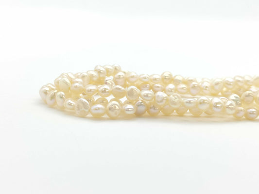 TASAKI Keshi Pearl Necklace, Diameter 2.3-3.4mm, Sterling Silver, 28.7g