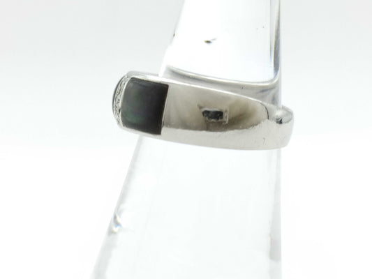 TASAKI Black Shell D0.09ct Pt900 12.1g Ring