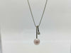 Vendome Aoyama Pearl Diameter Approx. 6.4mm Transparent Stone K18WG 3.2g Necklace
