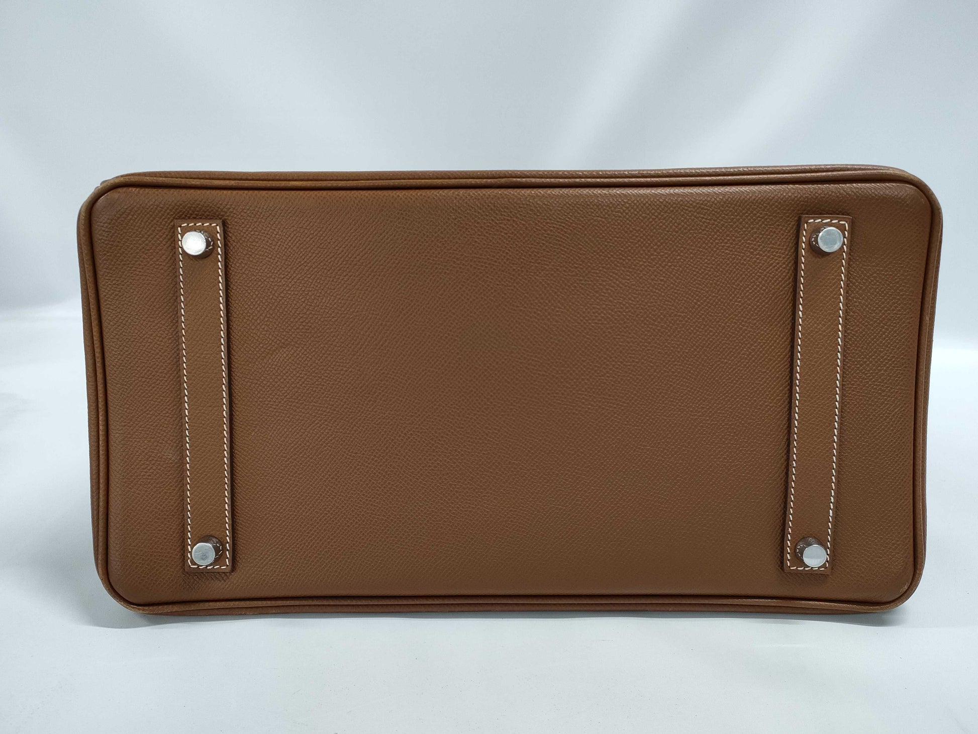 CHANEL Hermès Birkin 35 Brown with Silver Hardware, Large Handbag