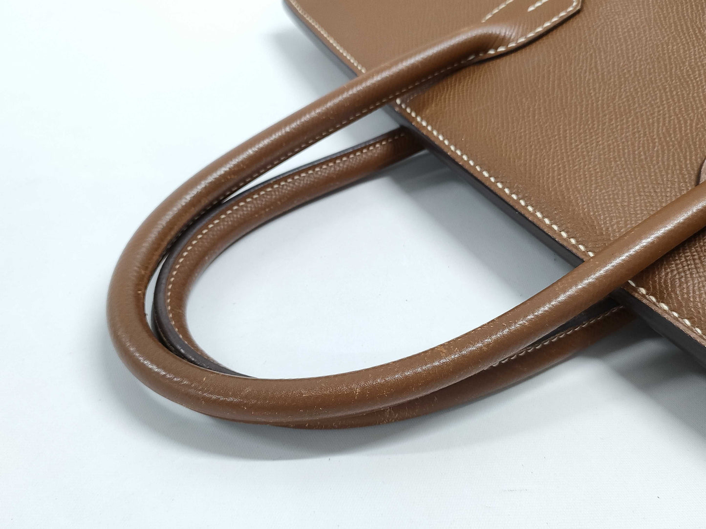 CHANEL Hermès Birkin 35 Brown with Silver Hardware, Large Handbag
