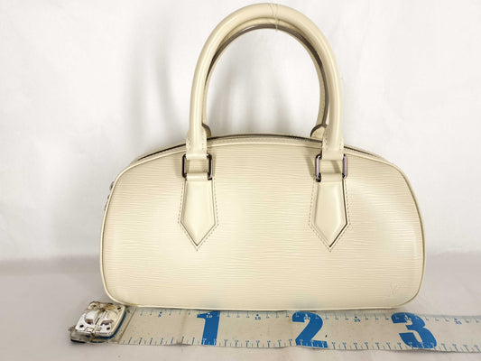 LOUIS VUITTON Epi Jasmine White Handbag