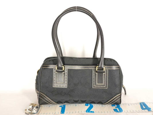 COACH Signature Coach Signature Handbag Black Handbag