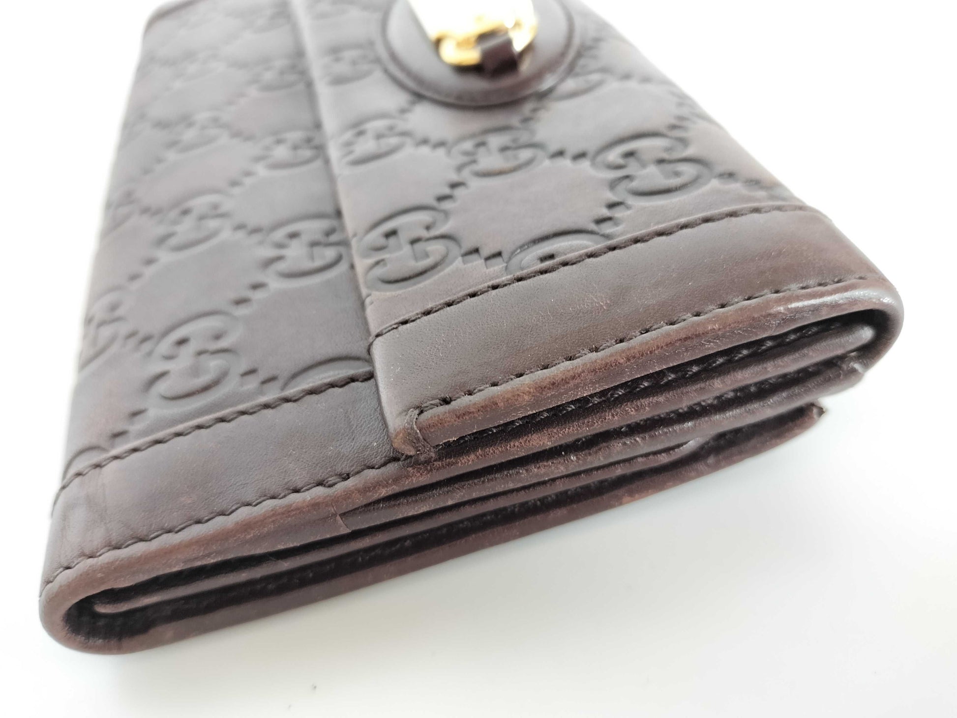 GUCCI Guccissima Long Wallet Brown Wallet