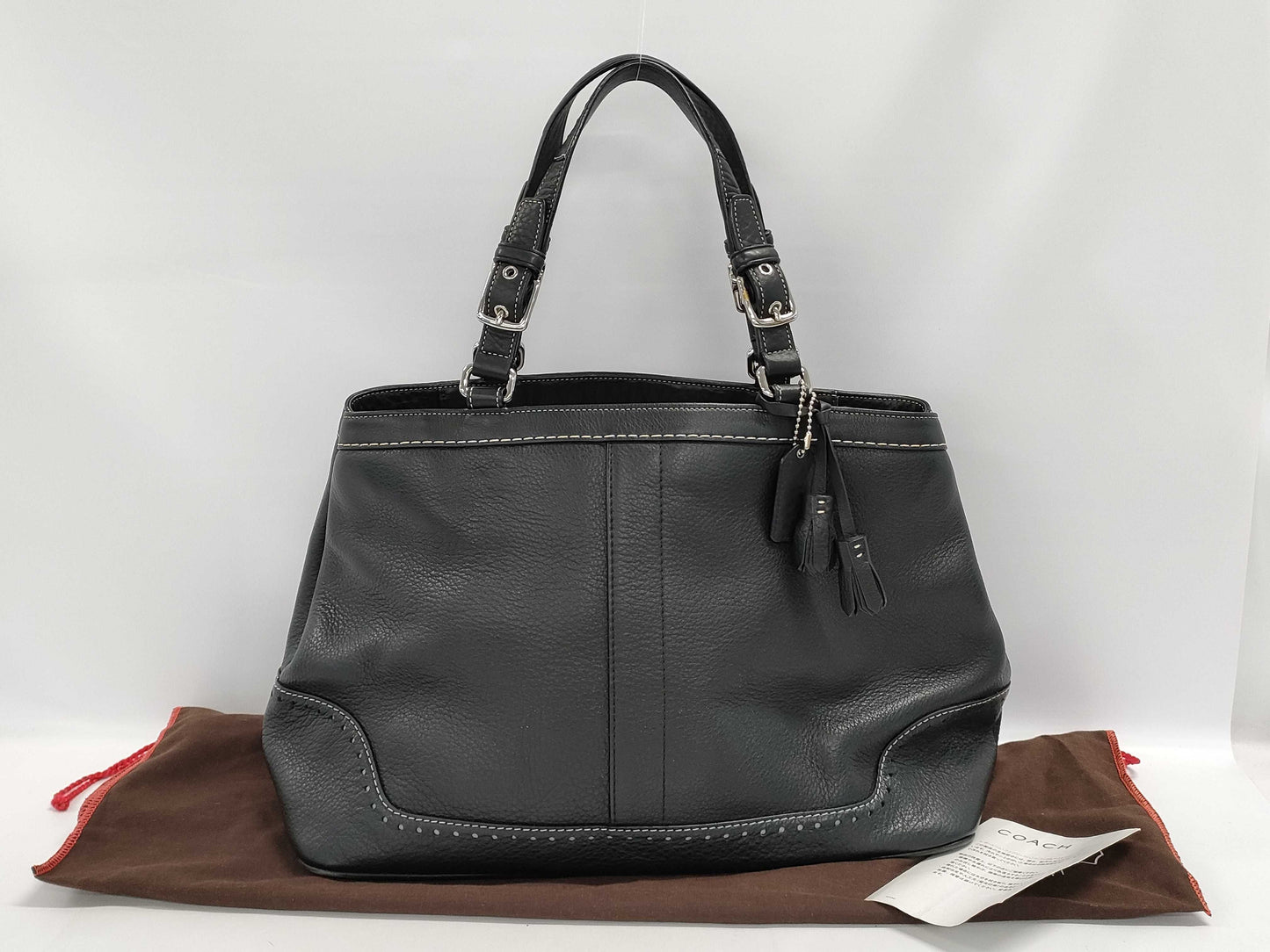 COACH Leather Handbag Black Handbag