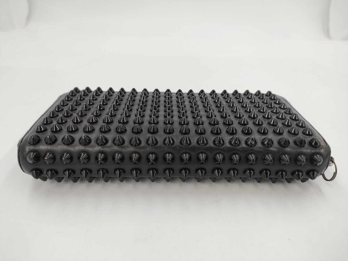 Christian Louboutin Louboutin Studded Zippy Wallet Black Wallet