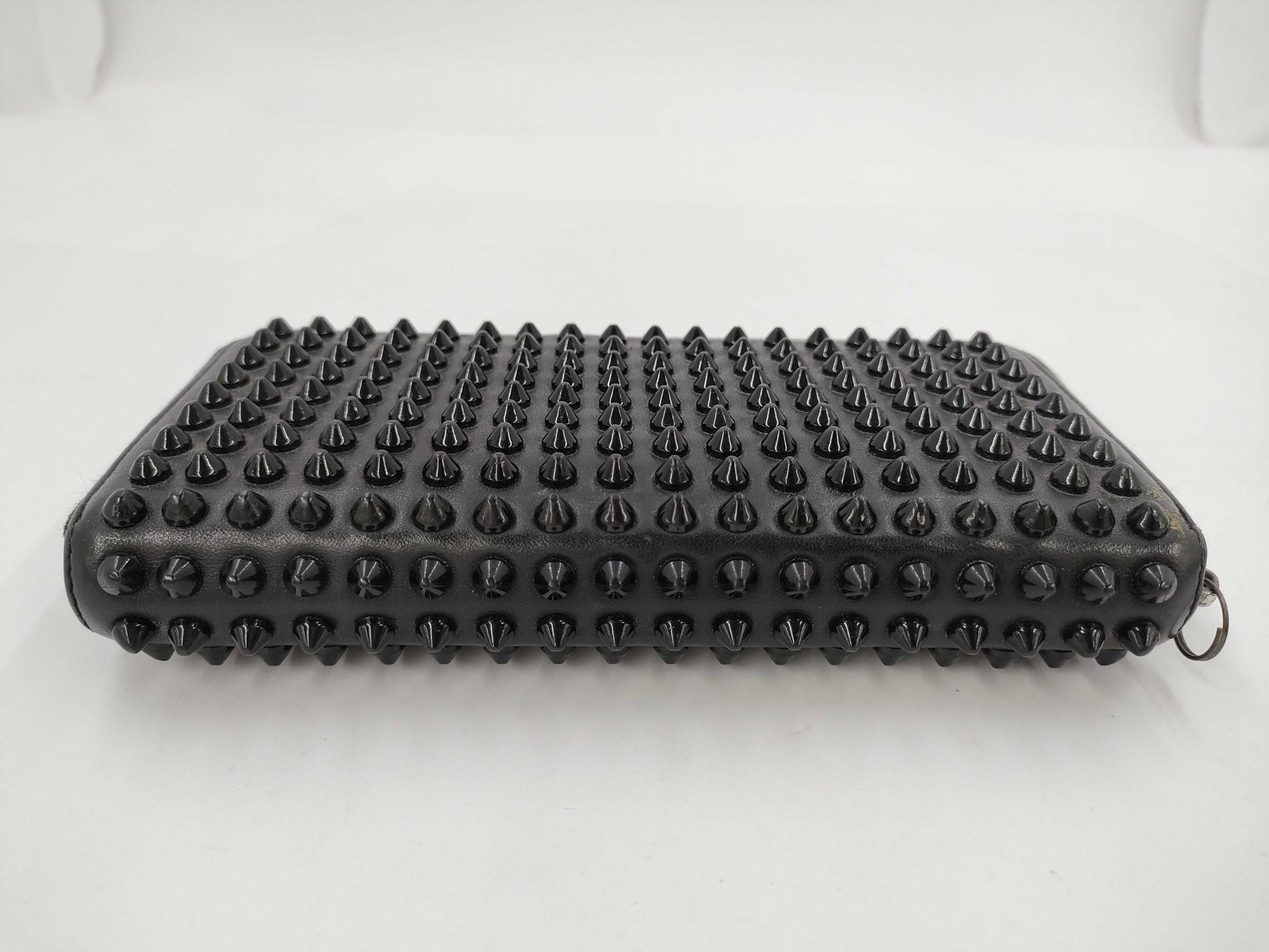 Christian Louboutin Louboutin Studded Zippy Wallet Black Wallet