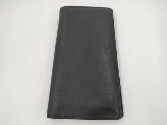 LOUIS VUITTON Vuitton Damier Wallet Black Wallet