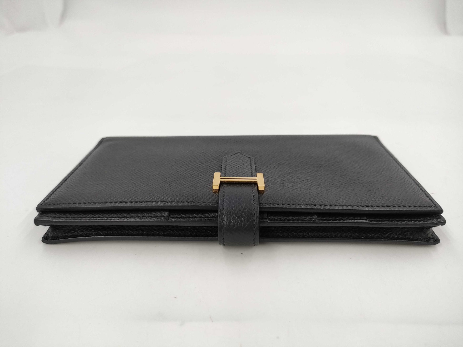 HERMES Long Wallet □P Engraved Wallet