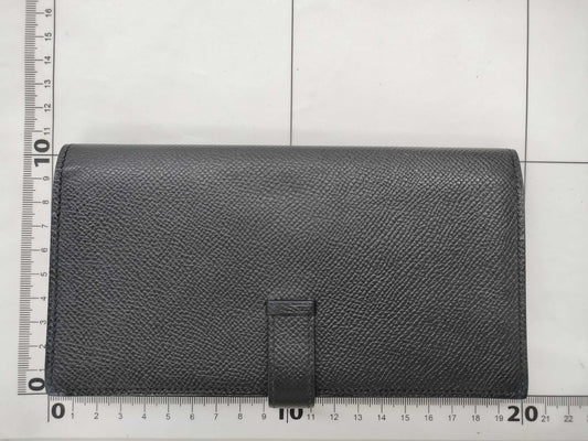 HERMES Long Wallet □P Engraved Wallet