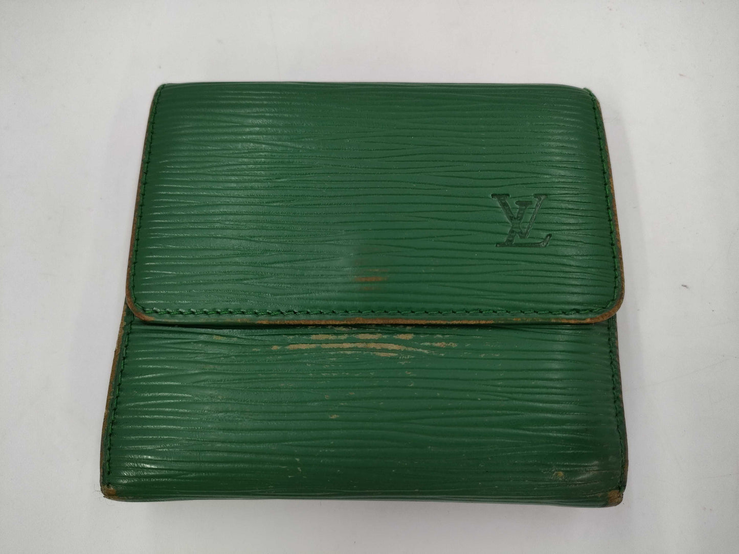 LOUIS VUITTON Vuitton Epi Folding Wallet Green Wallet