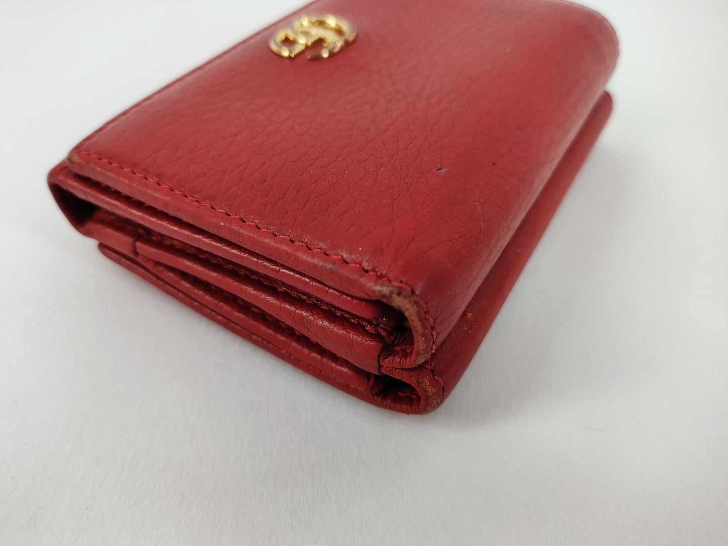 GUCCI GG Marmont Folding Wallet, Red
