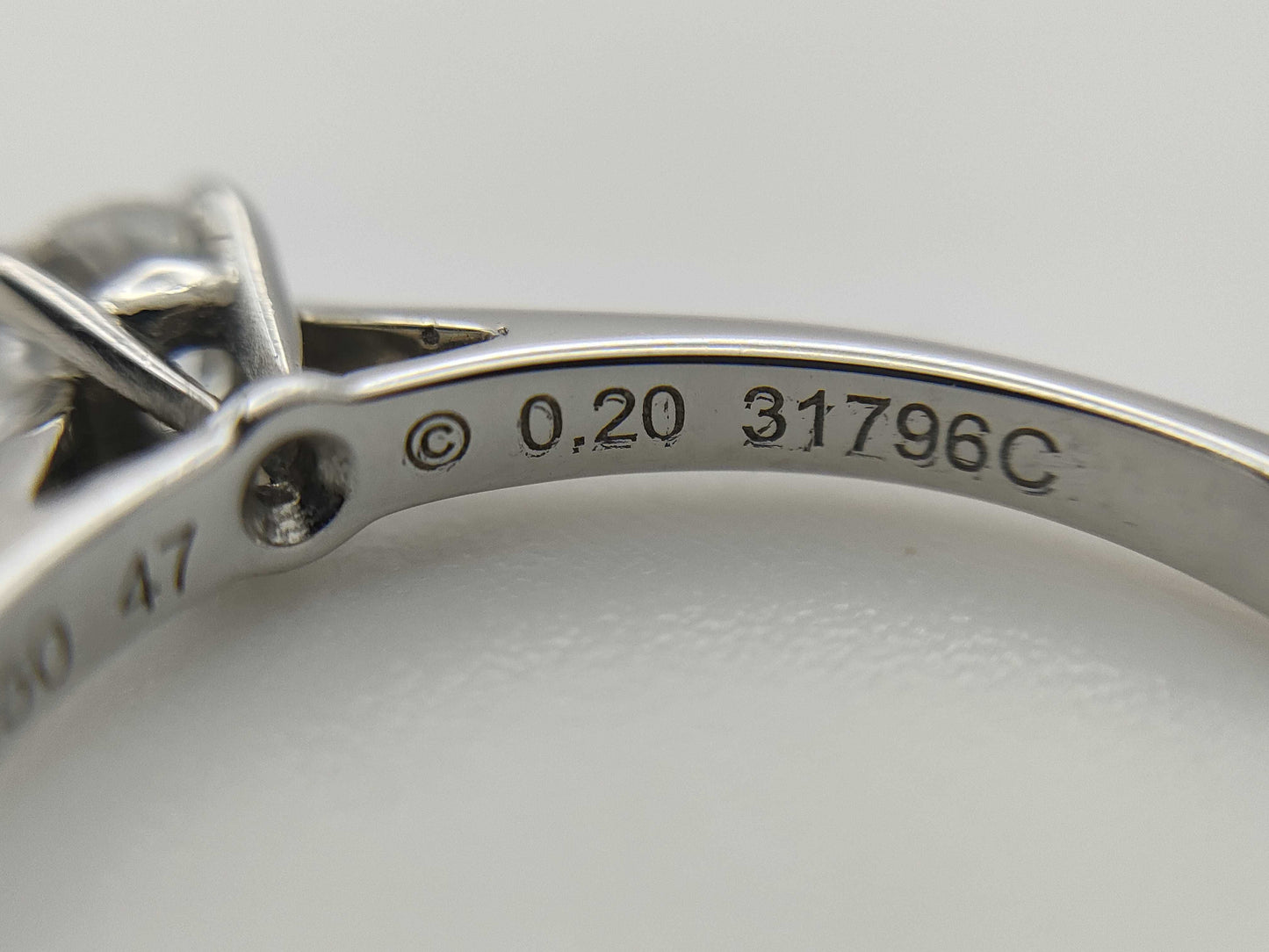 Cartier Solitaire #47 D0.20ct PT950 2.7g Ring