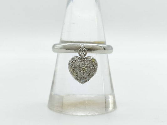 Tiffany&Co. Heart Diamond PT950 8.5g Ring