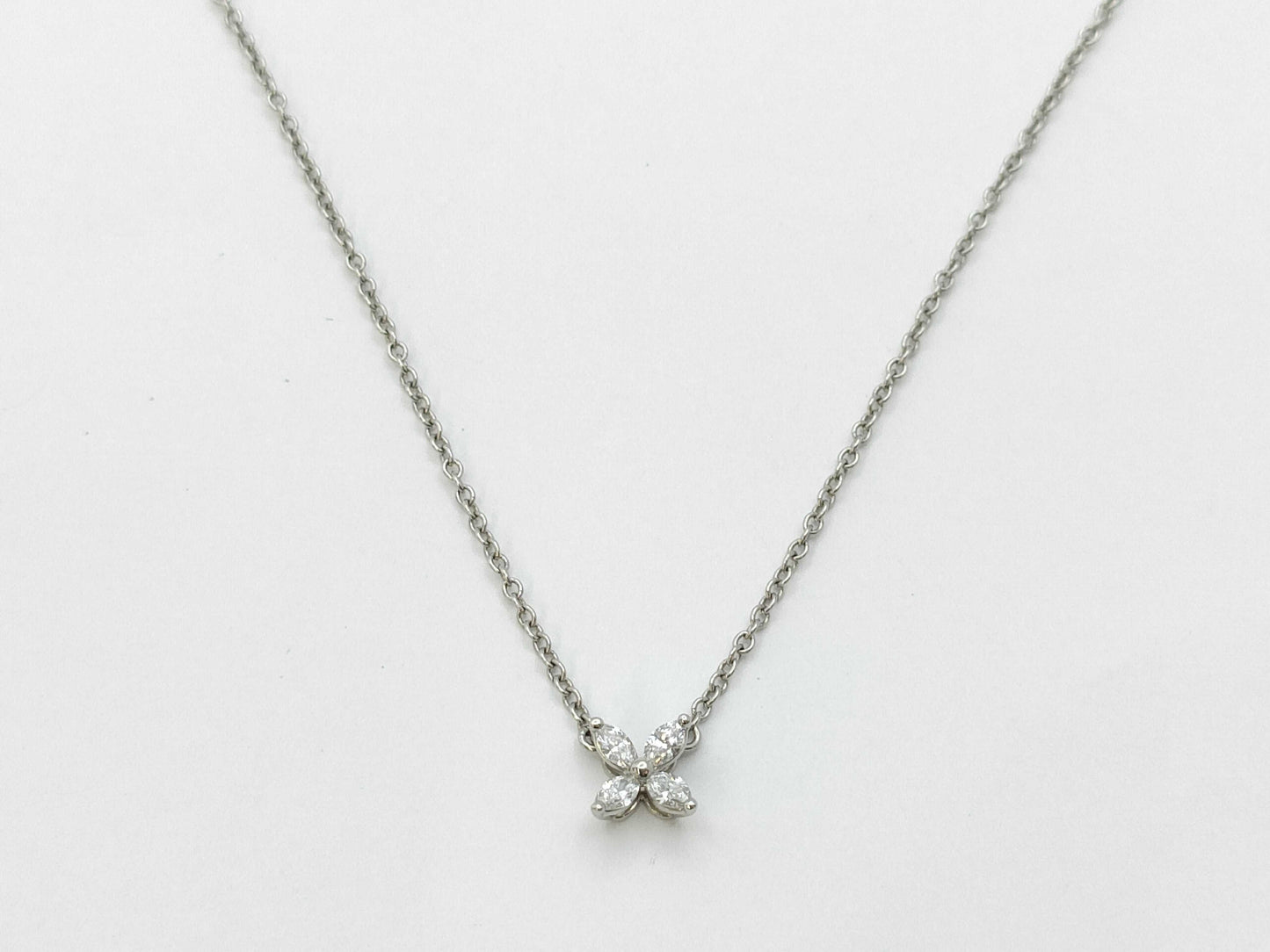 Tiffany & Co. Victoria 4PD PT950 2.3g Necklace