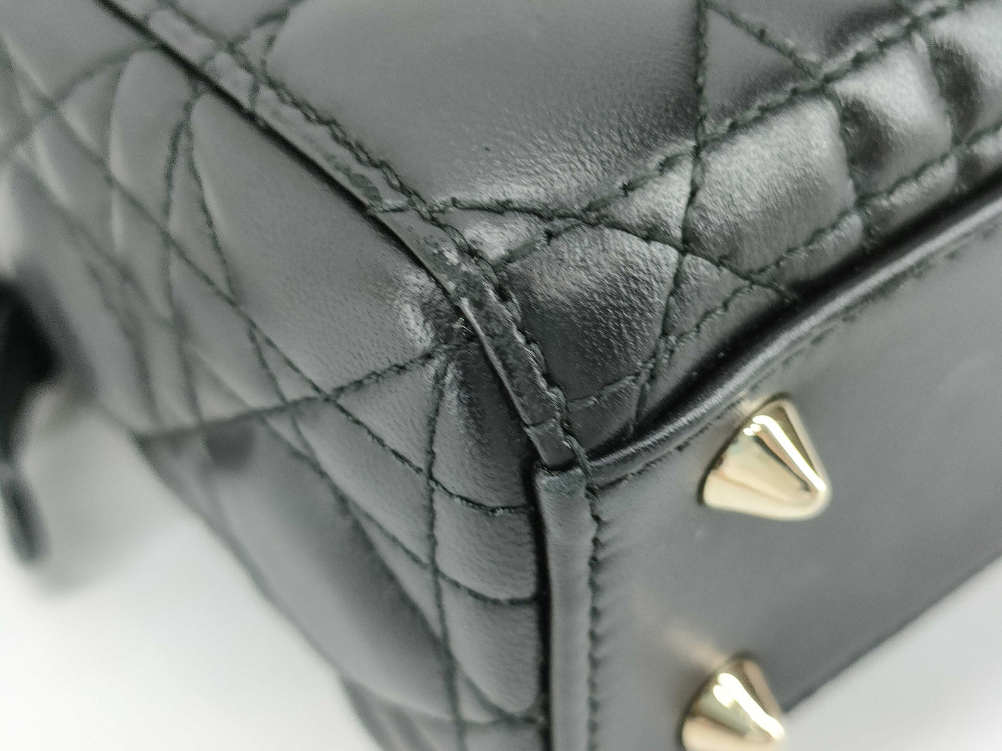 Dior Cannage Shoulder Bag Black Handbag