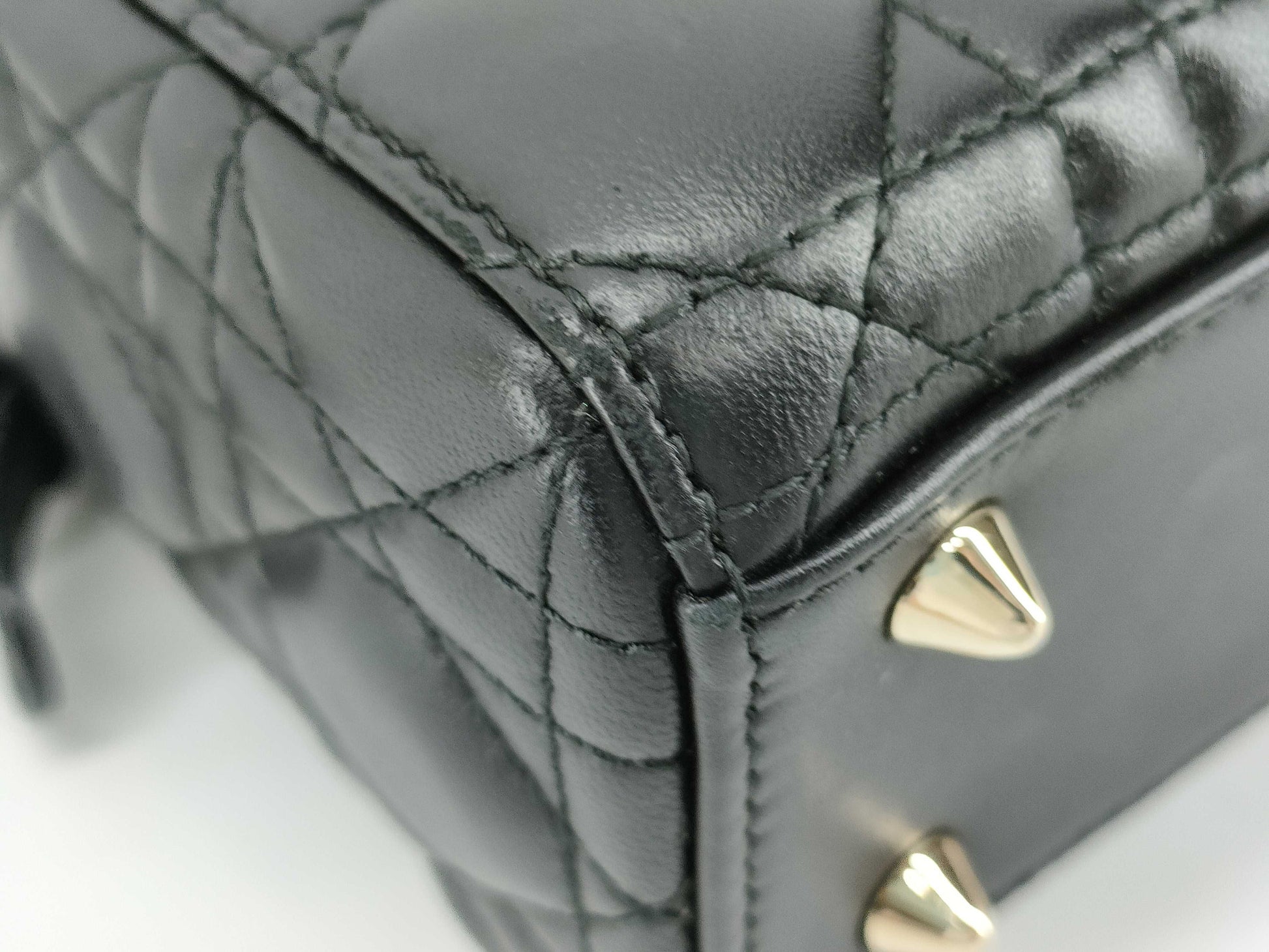 Dior Cannage Shoulder Bag Black Handbag