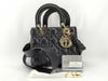 Dior Cannage Shoulder Bag Black Handbag