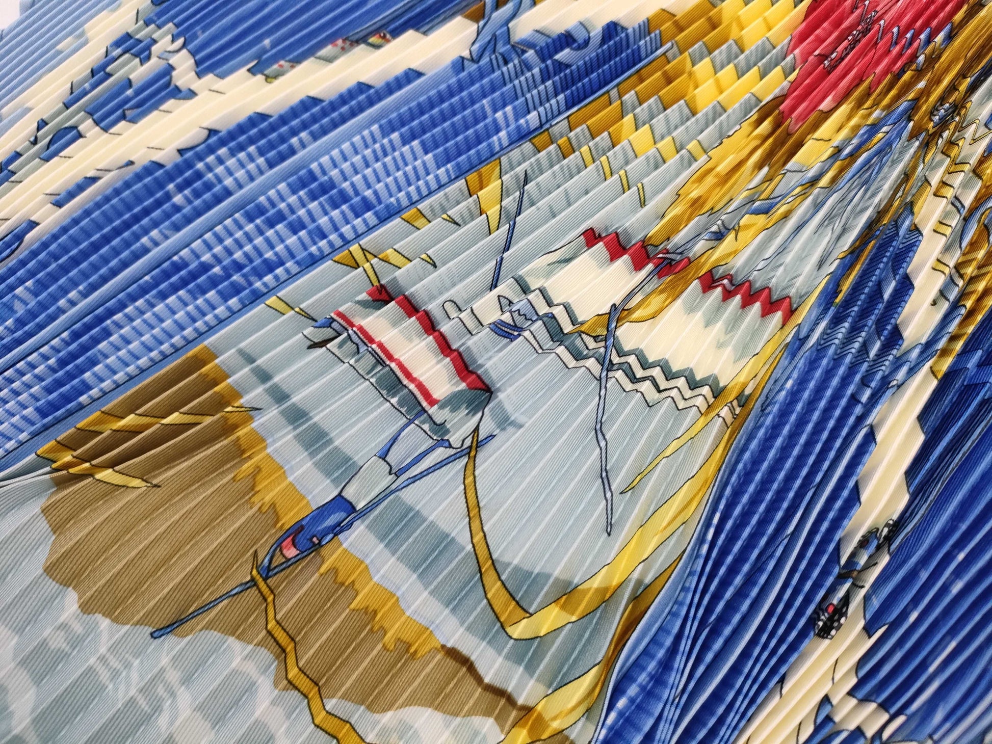 HERMES Pleated Scarf Other Accessories