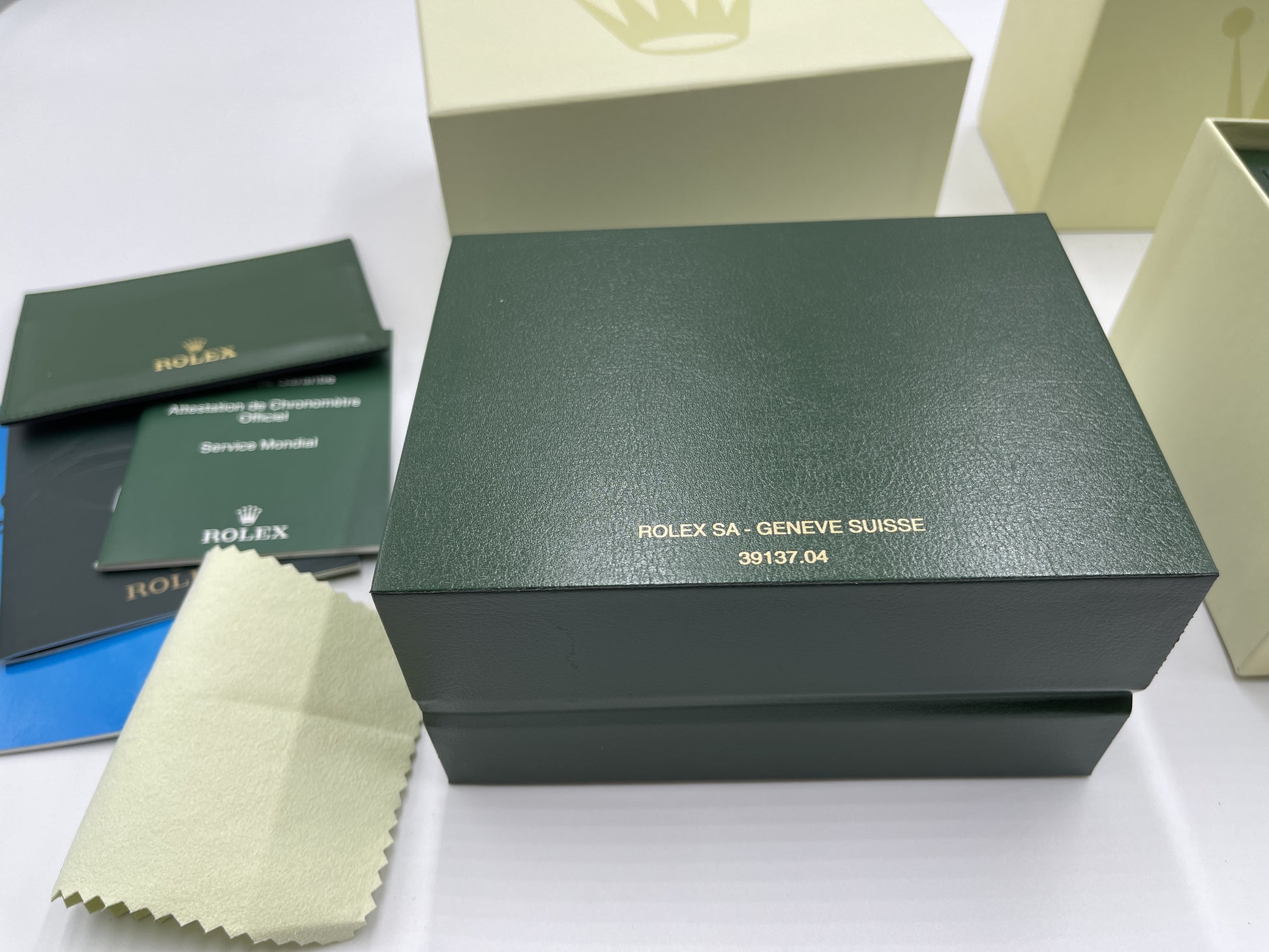 ROLEX Empty Box Set of 2 with Booklet Unisex