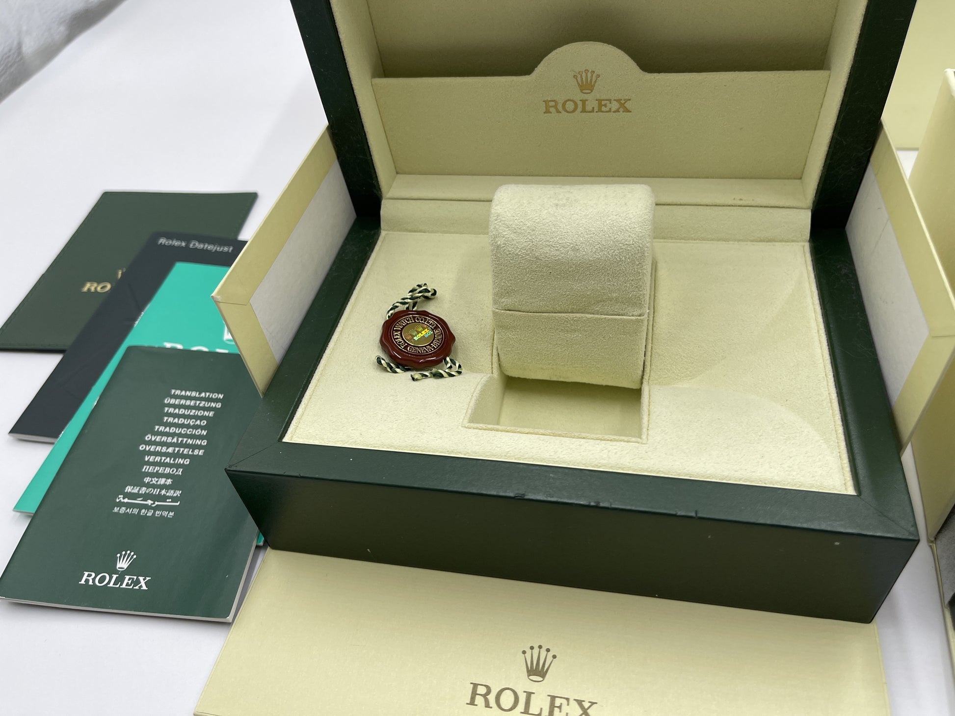 ROLEX Empty Box Set of 2 with Booklet Unisex