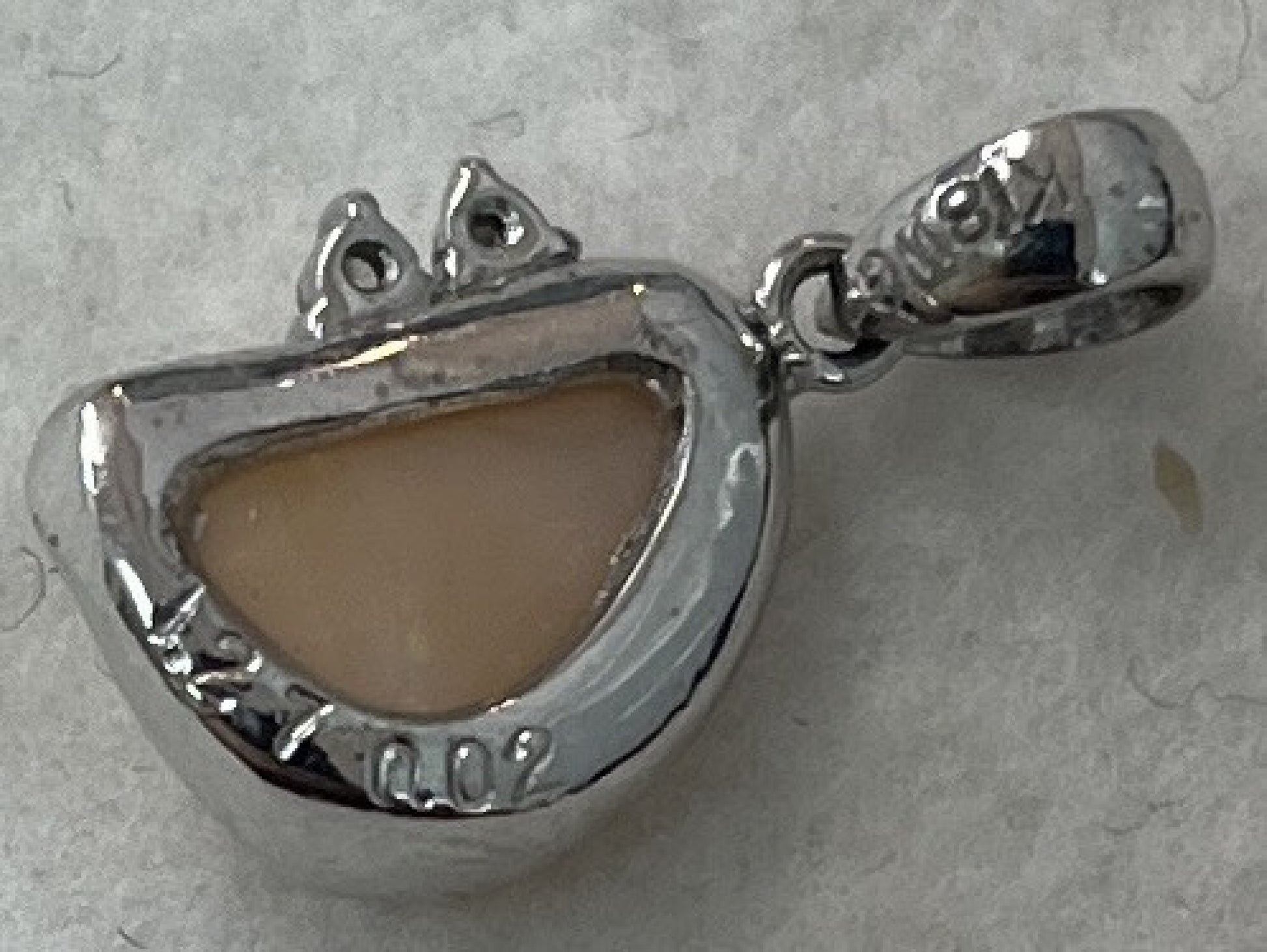 Opal 1.27ct D0.02ct K18WG 1.2g Pendant Top