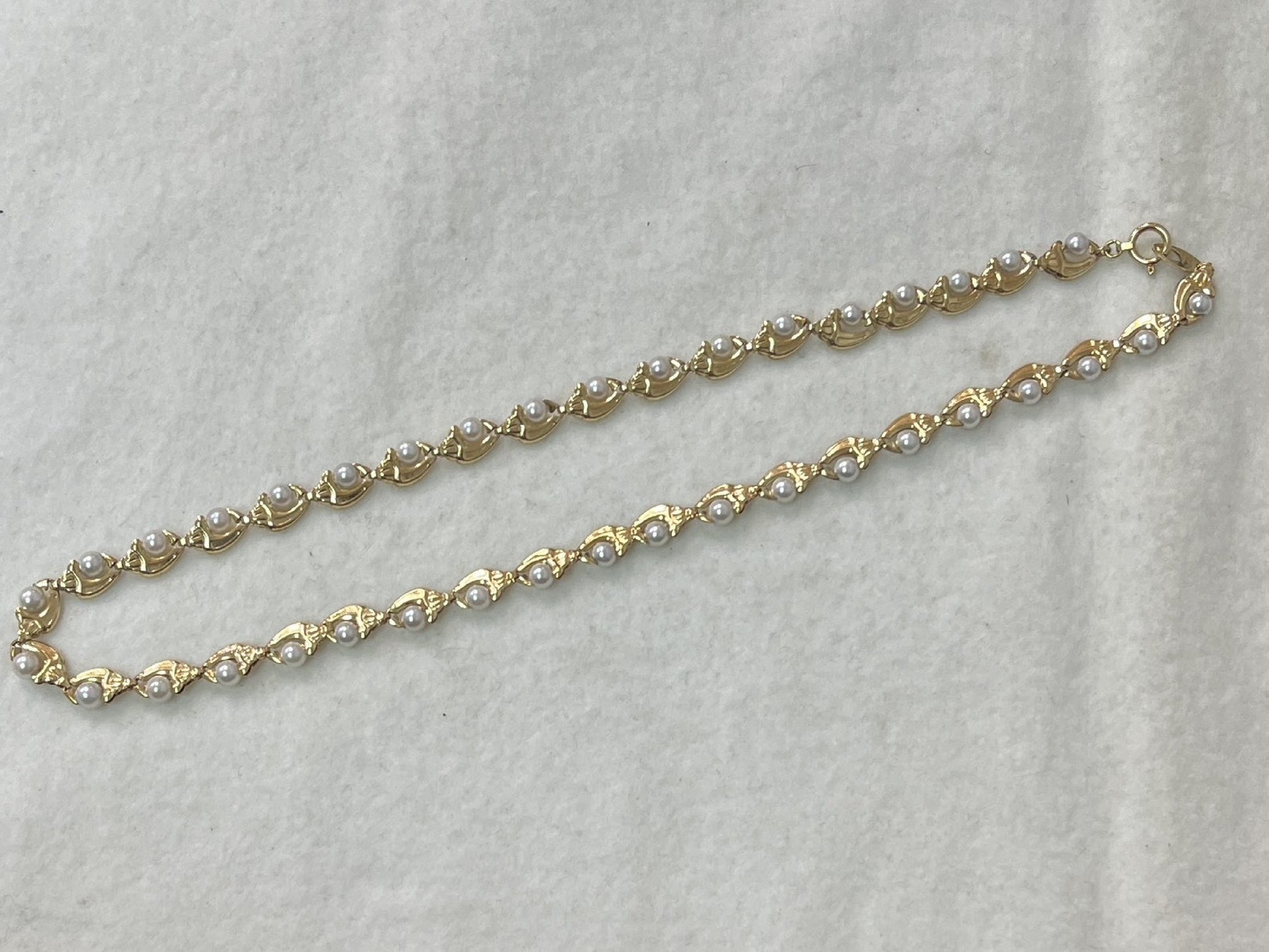 Pearl Diameter Approx. 4.0-4.4mm K18 16.0g Necklace