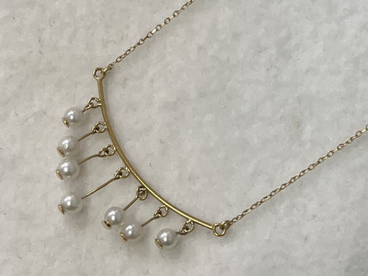 Pearl Diameter Approx. 3.5-3.9mm K18 2.4g Necklace