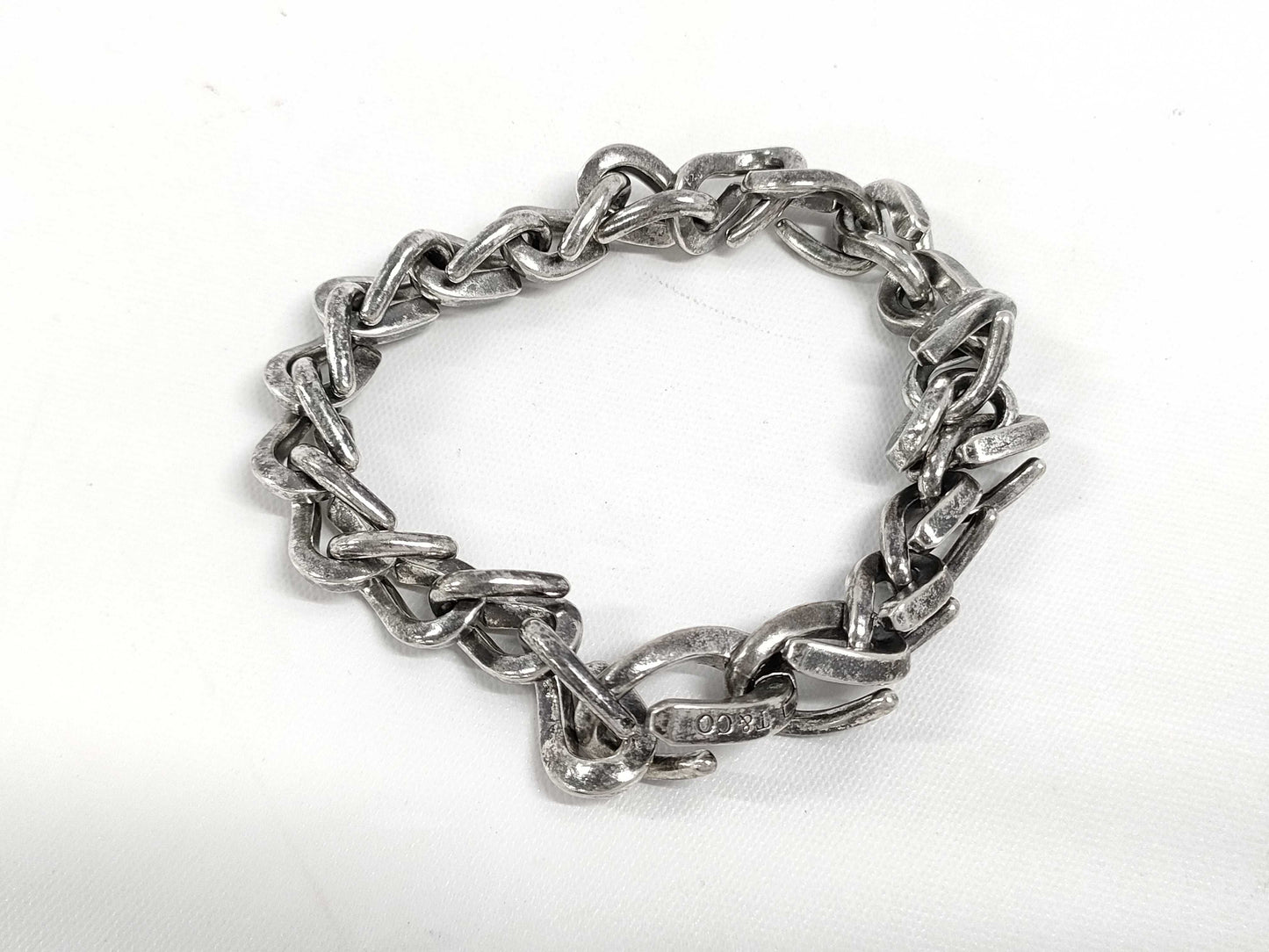 Tiffany & Co. Tiffany Forge Medium Link Bracelet, Oxidized Finish, 21 Links , Ag925, 44.3g
