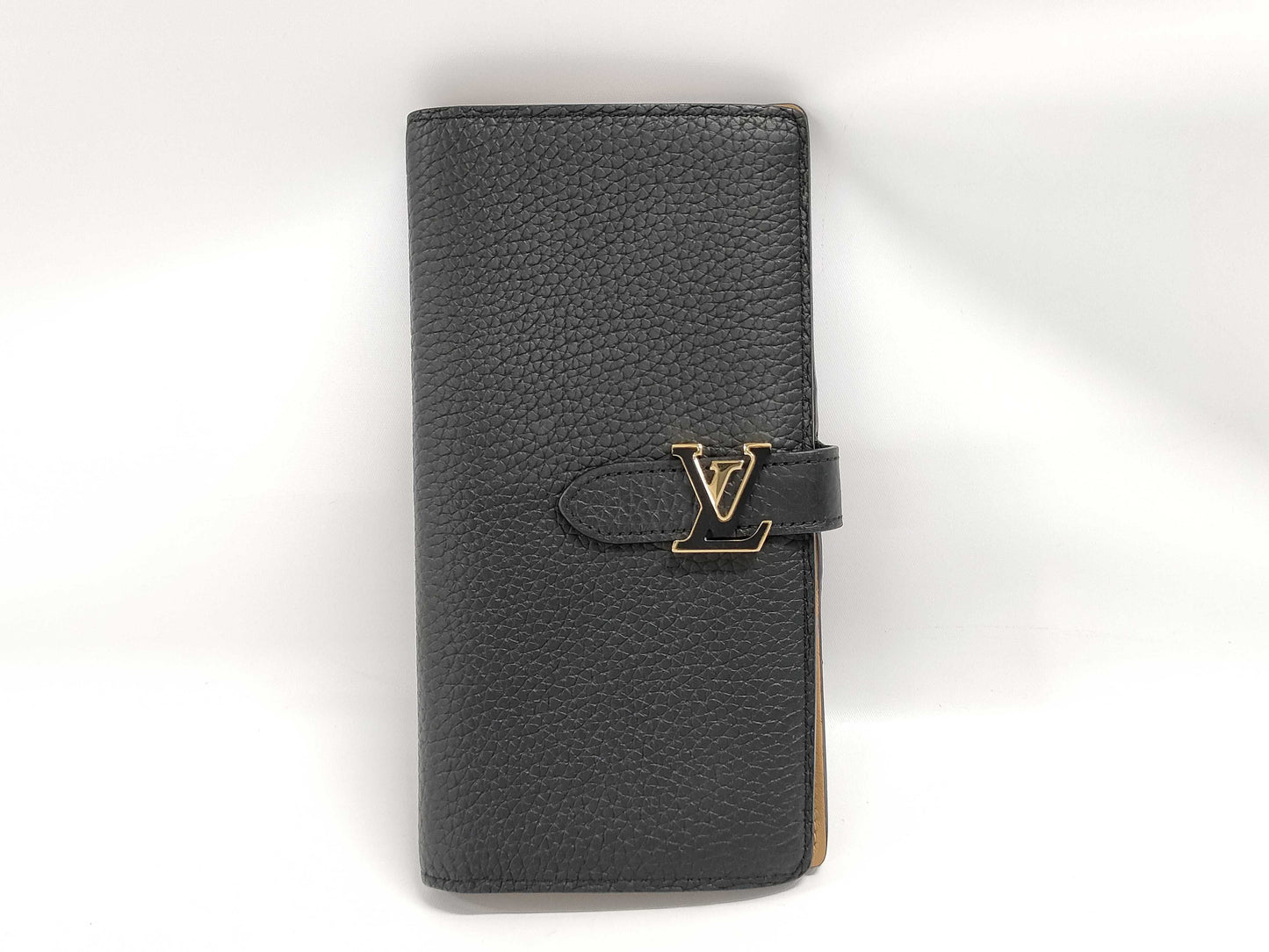LOUIS VUITTON LV Vertical Compact Wallet M81330 Noir, RFID Compatible, Box and Dust Bag Included