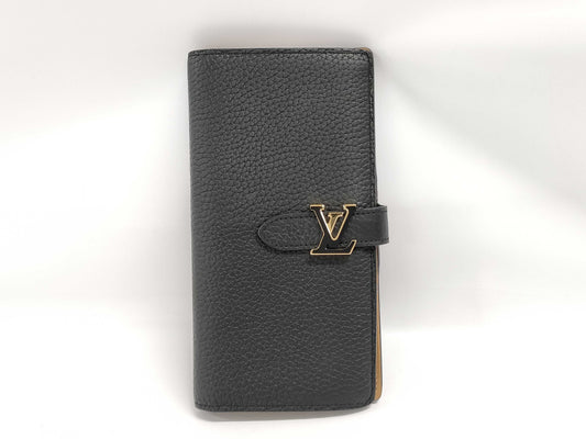 LOUIS VUITTON LV Vertical Compact Wallet M81330 Noir, RFID Compatible, Box and Dust Bag Included