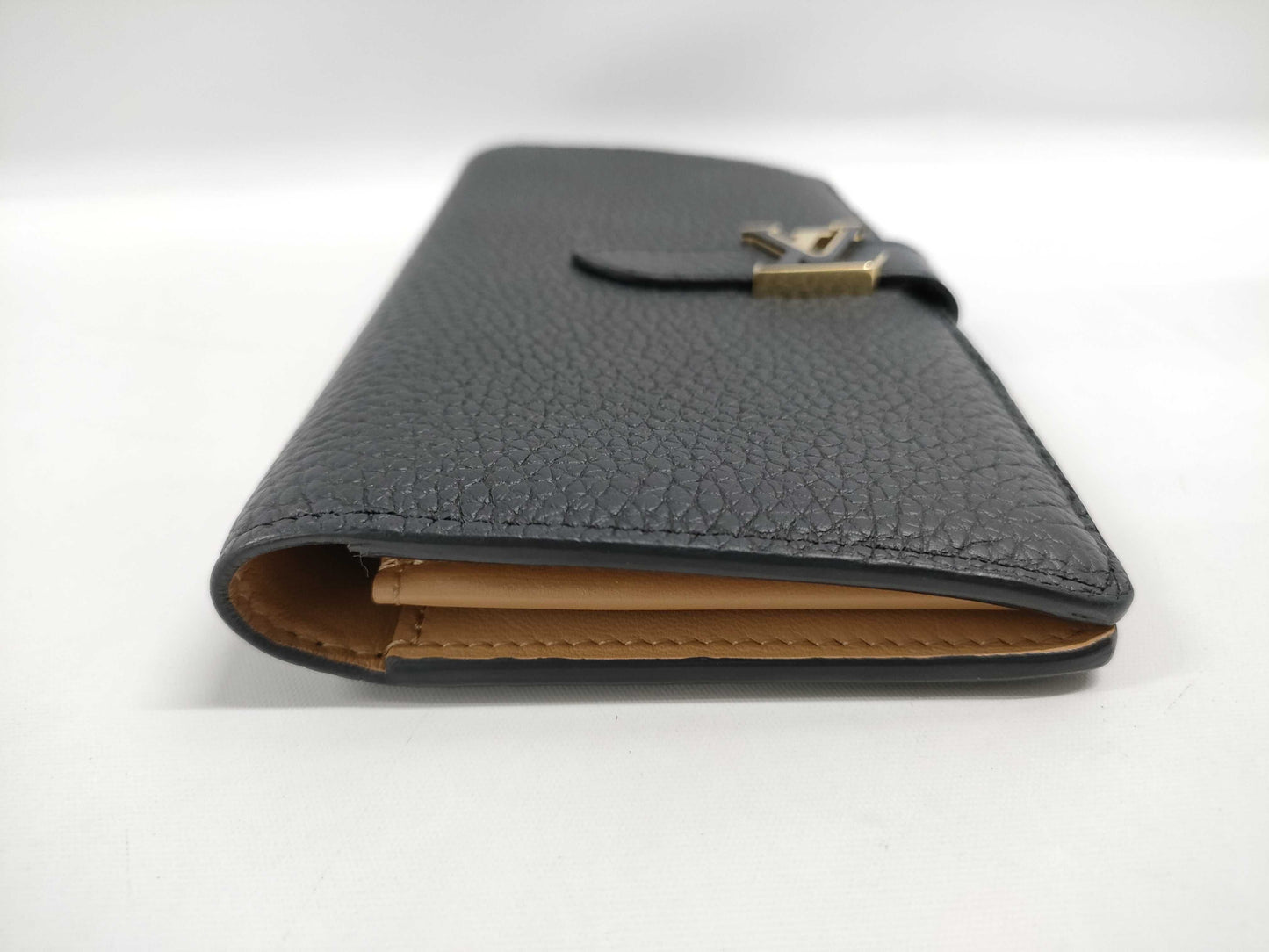LOUIS VUITTON LV Vertical Compact Wallet M81330 Noir, RFID Compatible, Box and Dust Bag Included