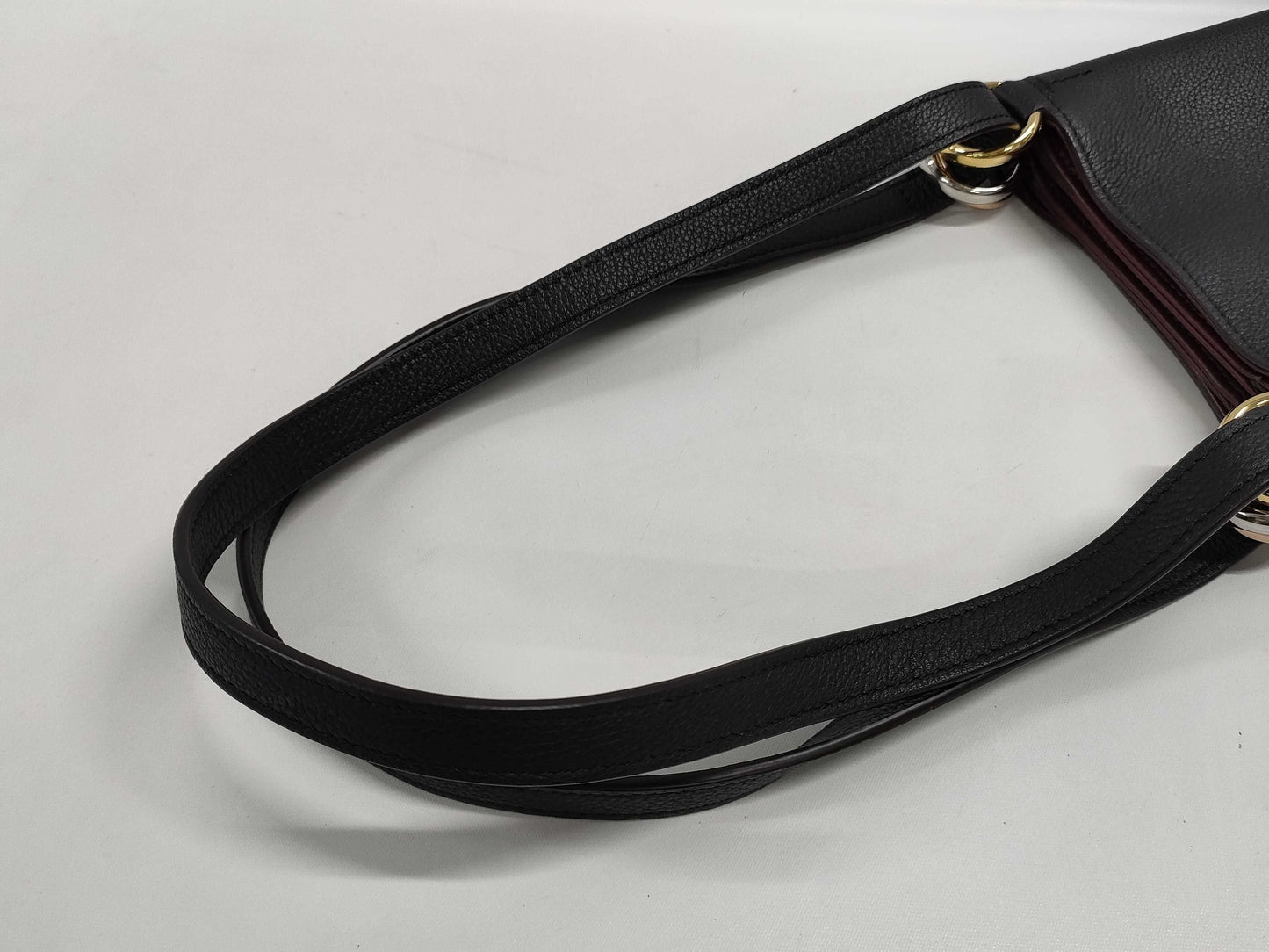 Cartier Trinity Calfskin Black Leather Shoulder Bag