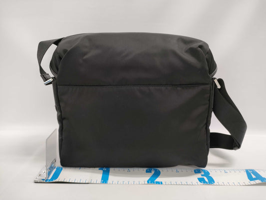 PRADA Re-Nylon Leather Shoulder Bag in Black 2VD062/RFID