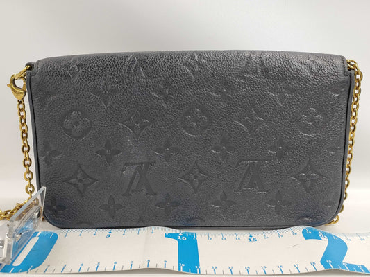 LOUIS VUITTON Monogram Empreinte Pochette Felicie with Chain Strap and RFID