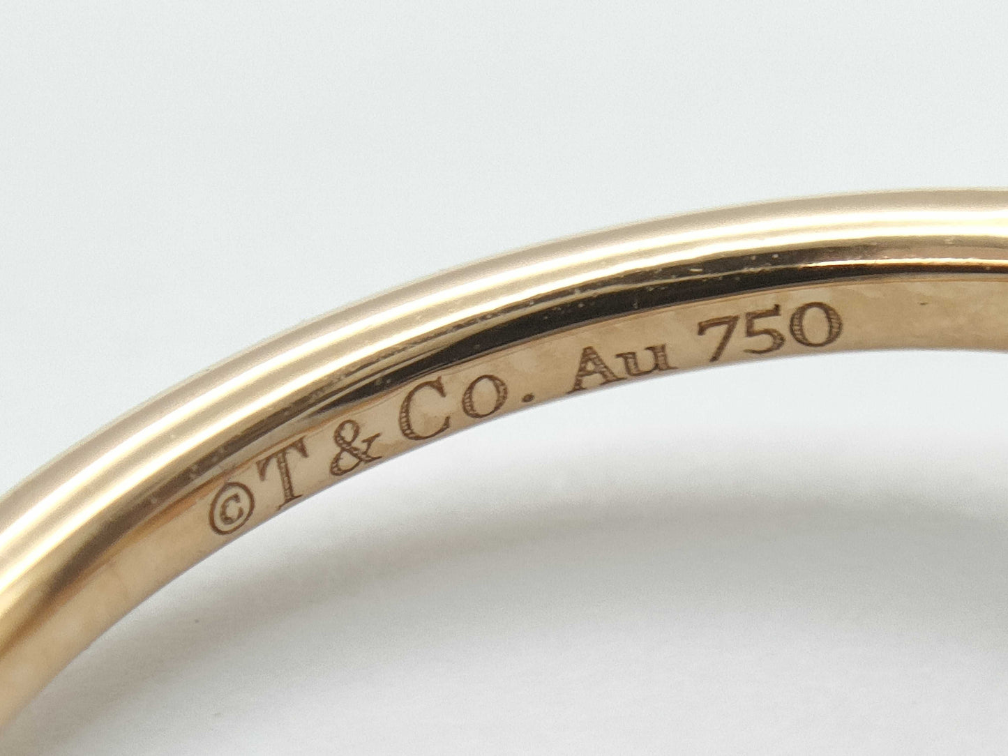Tiffany&Co. T-Wire Diamond Au750 2.2g Ring