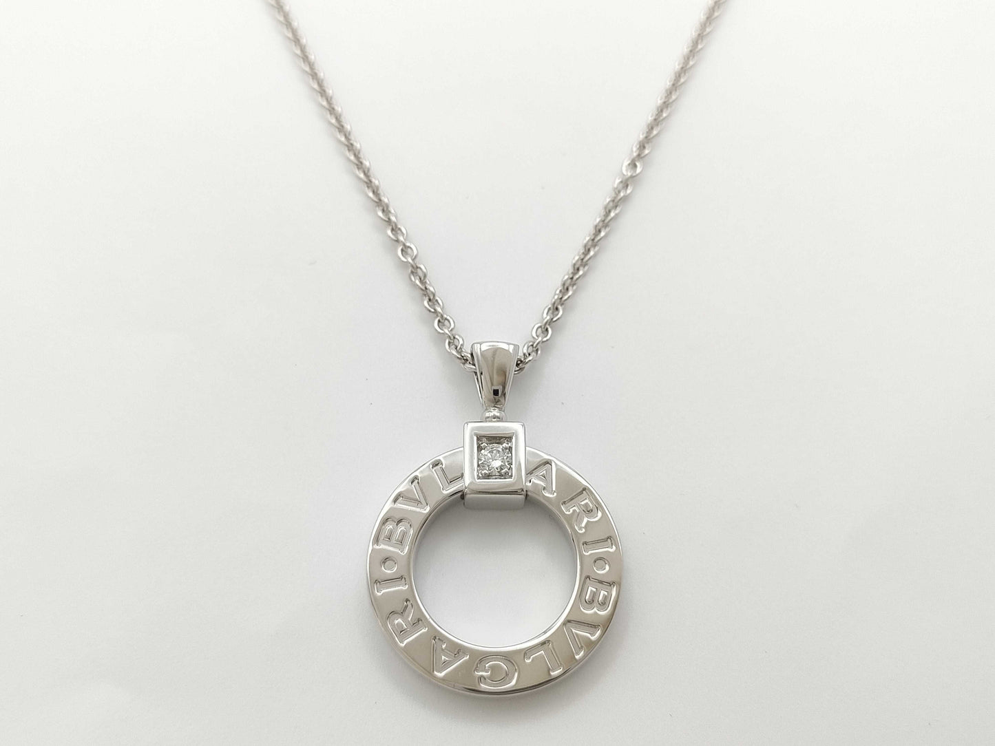 BVLGARI BB Diamond Au750 14.8g 45.5cm Necklace