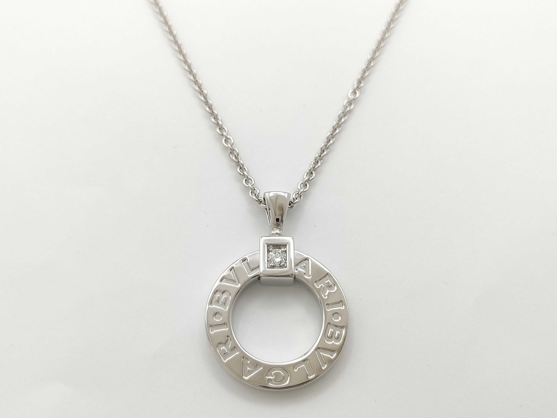 BVLGARI BB Diamond Au750 14.8g 45.5cm Necklace