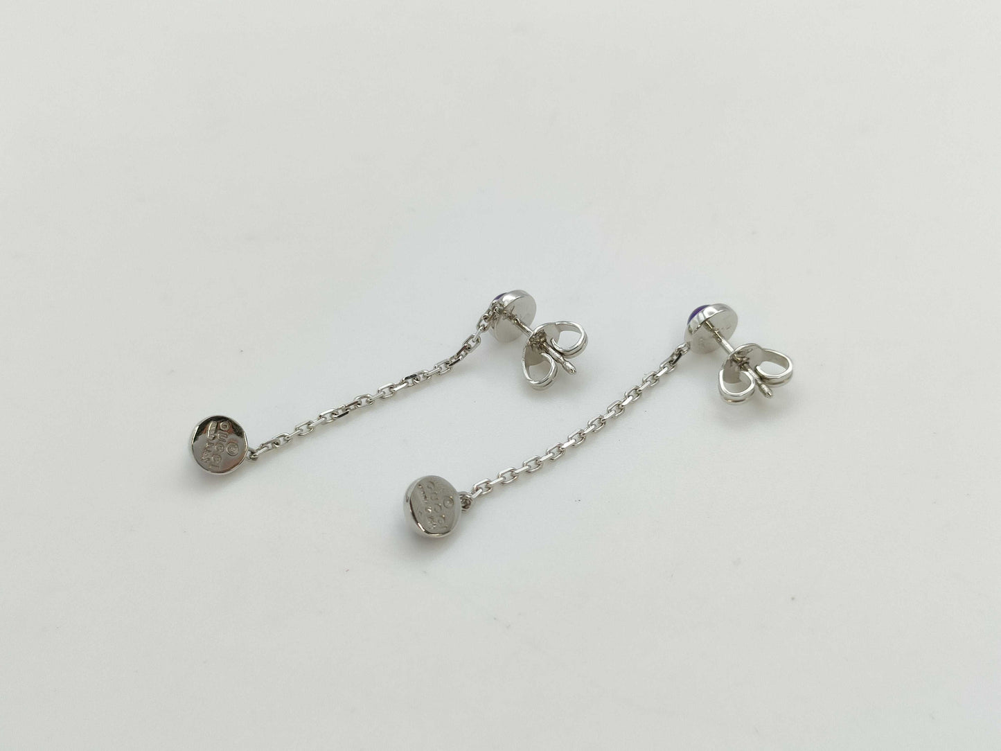 GUCCI Amethyst WG 750 2.3g Earrings