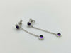 GUCCI Amethyst WG 750 2.3g Earrings