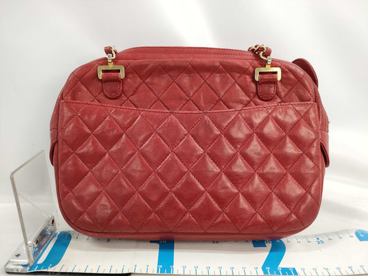 CHANEL CHANEL Matelasse Lambskin Chain Shoulder Bag with Seal