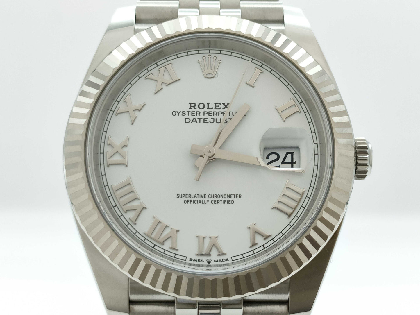 ROLEX 126334 X12Z3034 White Roman Men's Watch