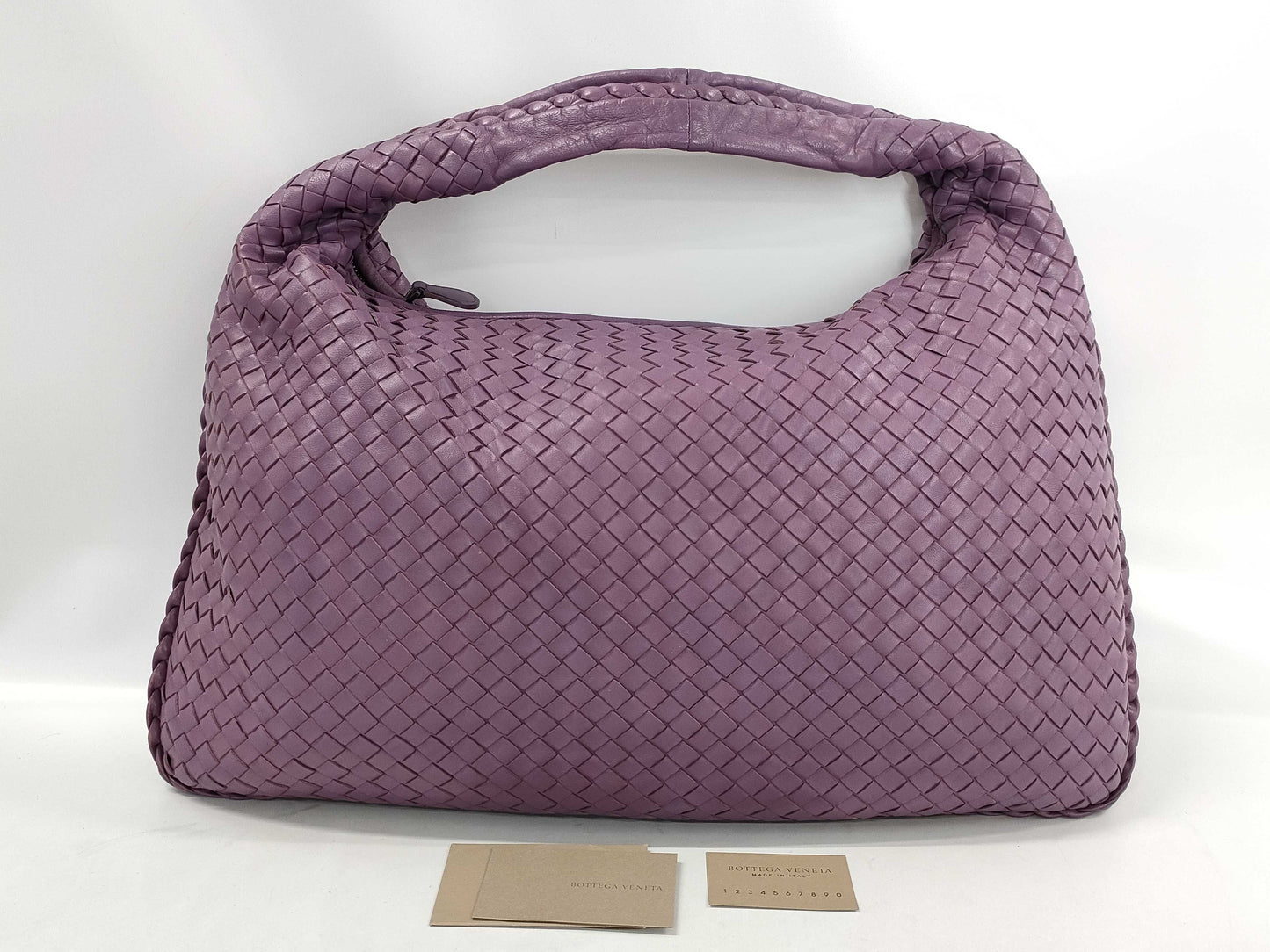 BOTTEGA VENETA Intrecciato Leather Purple Handbag