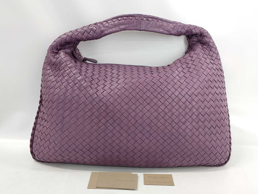 BOTTEGA VENETA Intrecciato Leather Purple Handbag