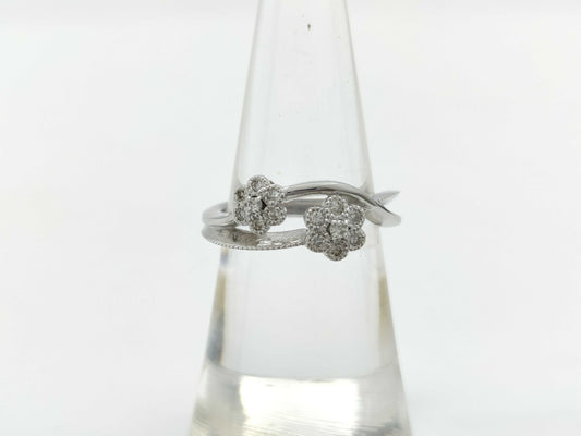 D0.21ct K18WG 4.9g Ring